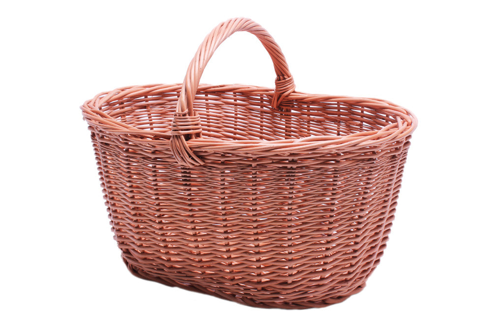 Einkaufskorb aus gesottener Vollweide