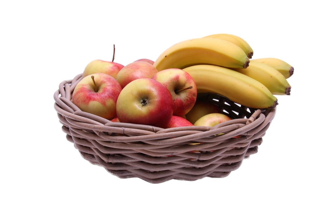 Korbschale aus Rattangeflecht